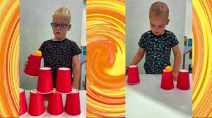 Игра на координацию движений. Стаканчики и мячик для настольного тениса Funny Ant Malahovka