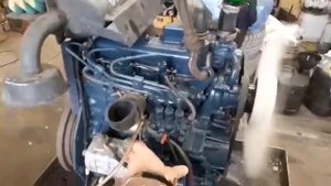 Запуск дизельного двигателя KUBOTA D1105 со спецтехники
