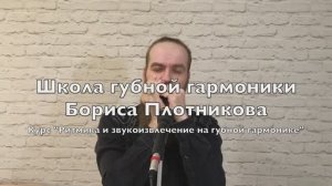 Урок 1. Приветствие и советы. Школа губной гармоники Бориса Плотникова.