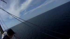 Подъем на мачту барка Крузенштерн