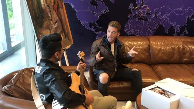 Nathan Trent (Austria 2017) "Running on Air" LIVE @ Euro Fan Cafe | wiwibloggs смотреть онлайн