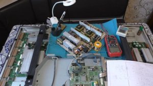 При включении телевизора Samsung, выбило пробки. Ремонт плазменного телевизора.