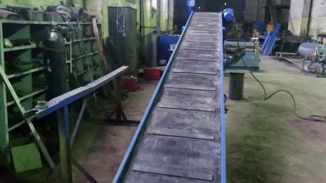 Конвейер ленточный скребковый с регулировкой угла наклона