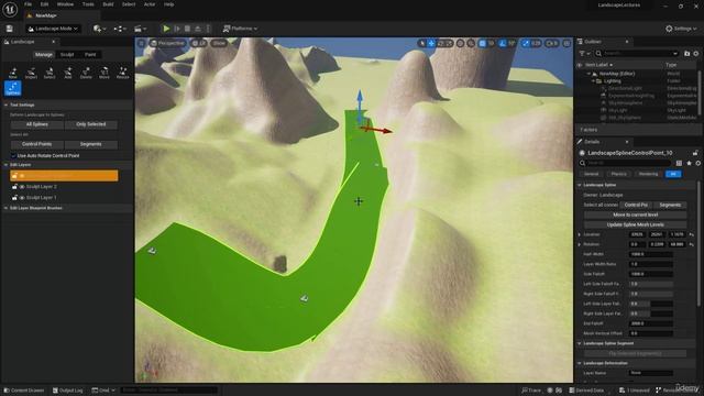 11. Landscape Splines Part 1. THE INTERMEDIATE Landscapes Unreal Engine 5