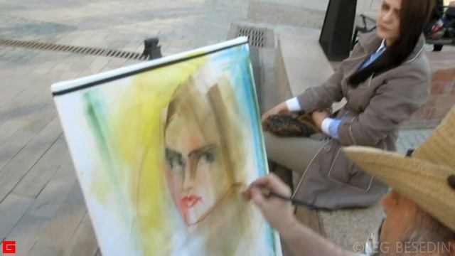 ©.BESEDIN Expressive Watercolor Portraits 18.05.2014 смотреть онлайн