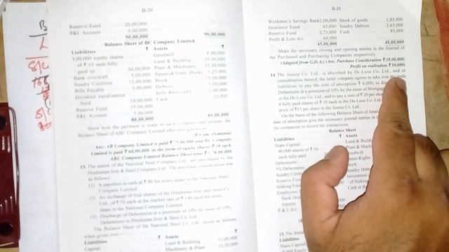 Amalgamation: 8 Problem solving on Purchase Method for B.com, M.com, BBA, MBA, CA, CMA, CS, ACA смотреть онлайн