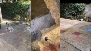 Ryobi HP One+ power washer in action. RY18PWX41A-0