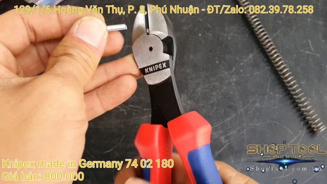 Knipex made in Germany 74 02 180 kìm cắt giá 800.000 | 0823978258 SHOPTOOL смотреть онлайн