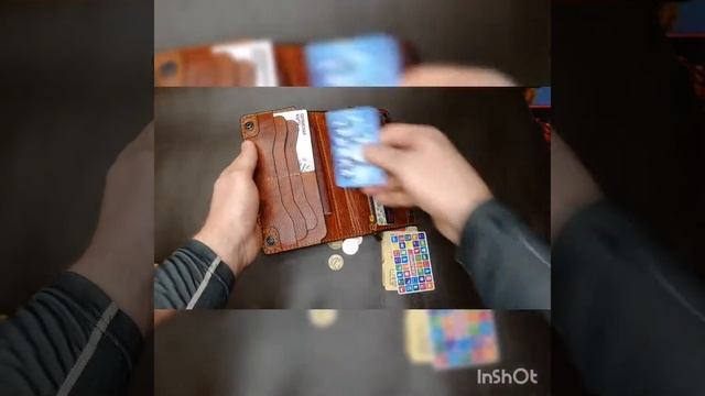 Мужской лонгер из натуральной кожи в подарок другу.  DIY long wallet ⚔️🐻
