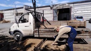 45 Свиней. Кран-манипулятор на Газель.