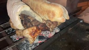 Вкусный Шашлык в чиабата на свежем воздухе