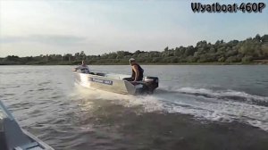 Алюминиевая моторная лодка Wyatboat 460P (Вятбот 460Р) с мотором Mercury 30M