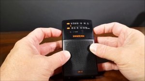 Let's look at the Sangean SR35 AM/FM radio