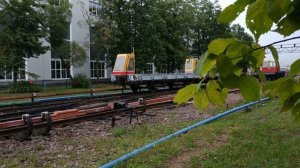 Тяговые мотовозы ТМк-2001 и 2002, электродепо "Автово", г. Санкт-Петербург, 27.08.2020г.