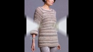 Свитер Крупной Вязкой Спицами - стильные модели - 2019 / Sweater Large Knitting Knitting models