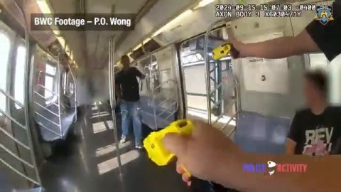 NYPD Cops Open Fire on Knife-Wielding Man on Brooklyn Subway