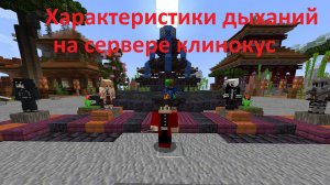 Характеристики всех дыханий на сервере клинокус