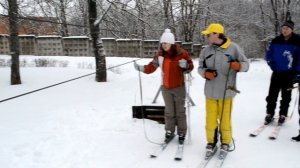 Первый раз за бугель-инструктаж и катание