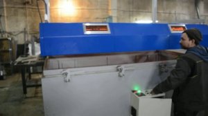 Работа подъема термомодуля и стола на вакуумном прессе Анкорд