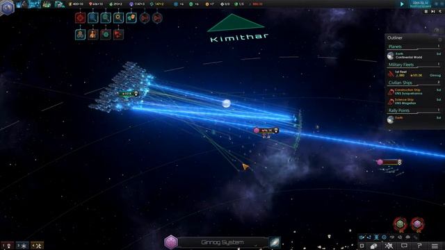 Stellaris - 106k Battleships vs 110k Materialist Fallen Empire смотреть онлайн