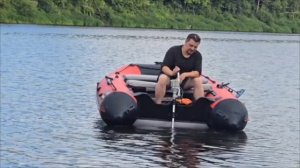 Электро лодочный мотор испытание на воде, провал!
