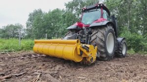 Valtra T25 с финской фрезой ротоватором Mericrusker MJS