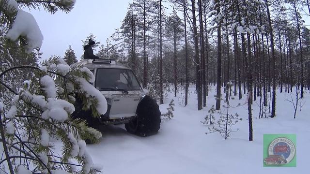 Катаемся на Вездеходе Белый Лис по Зимнему Болоту