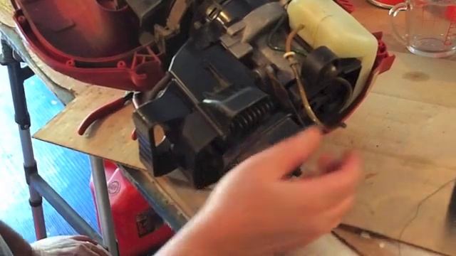 How to put fuel filter back in tank of Troy bilt tb320bv leaf blower vac смотреть онлайн