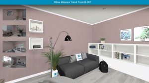 Обои Milassa Trend Trend9-007  в интерьере. визуализация и фото.