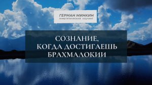 Сознание меняется, когда в медитации достигаешь брахмалокии | Герман Минкин