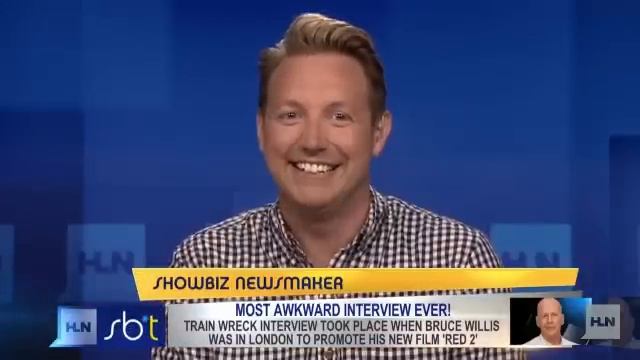 Bruce Willis' most awkward interview ever? смотреть онлайн