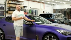 Что случилось с виниловой пленкой за 2 года | Оклейка KIA Stinger матовой виниловой пленкой