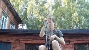 Клуб спортивного туризма"Высота".Аварийные способы подъёма по перилам.