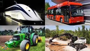 Изучаем транспорт и цвета, спецтехнику для детей. Развивающее видео для самых маленьких