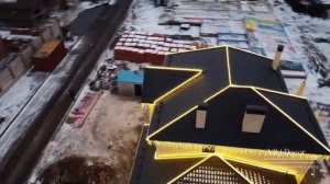Гибкий неон ! Контурная подсветка дома