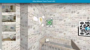 Обои Milassa Trend Trend1-002  в интерьере. визуализация и фото.