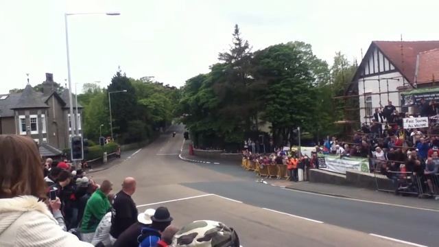 Isle of Man TT 2013. Bottom of Bray Hill.