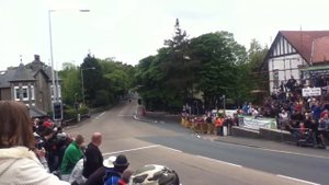Isle of Man TT 2013. Bottom of Bray Hill.