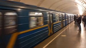 Вагон Д путеизмеритель 818, станция Либідська 21.12.22 #метро #метрополитен