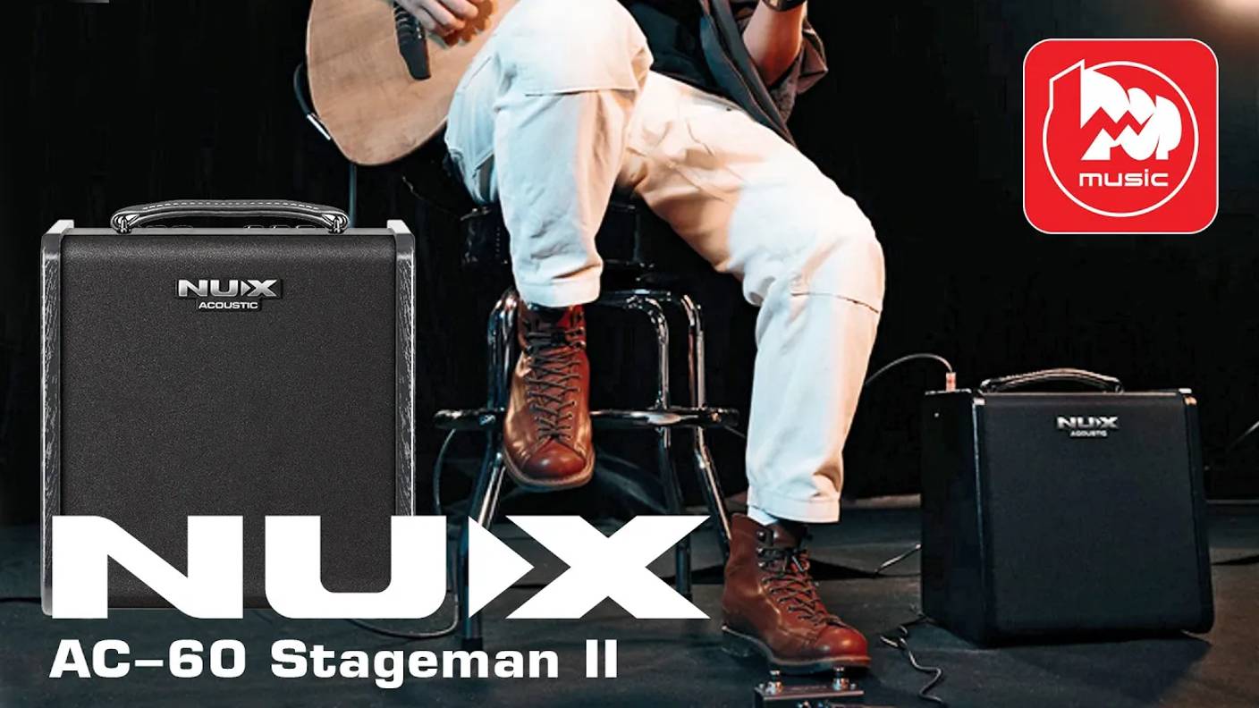 Комбик для акустической гитары NUX AC-60 Stageman II (лупер, драм-машина и IR)