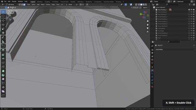 04-02 - trims part 1. МАСТЕР ГОРОДСКОГО ОКРУЖЕНИЯ в Blender видео курс