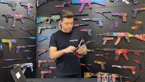 Пистолет USP 2 года красный: деревянный резинкострел из Standoff 2