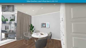 Обои GranDeco Jack N Rose New LL-03-11-9 в интерьере. Визуализация и фото.