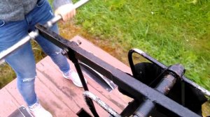 Узкоколейная железная дорога. Ручная дрезина.
