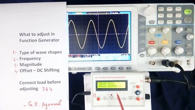 How to use a Function signal generator FG-100 DDS
