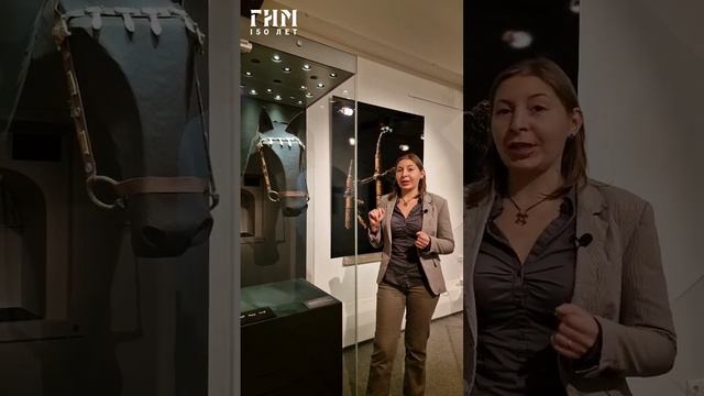 Рассматриваем реконструкцию конского убора на выставке "Древние воины Янтарного края" #гим #музей смотреть онлайн