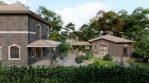 Проект двухэтажного дома в английском стиле 212 кв.м