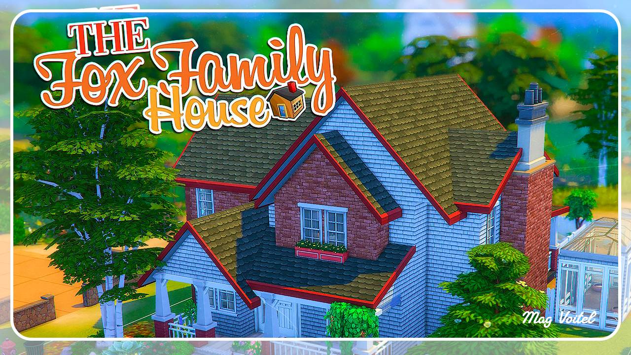 The Sims 4│Строительство││SpeedBuild│Семейный дом │NO CC │