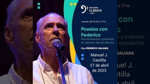 Poesías con Federico Galiana, Manuel J. Castilla. 27 de abril de 2023