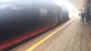 "Я ЧУТЬ НЕ АГЛОХ" Паровоз Су214-10 и паровоз ЛВ-0182 проезжают платформу Волоколамская